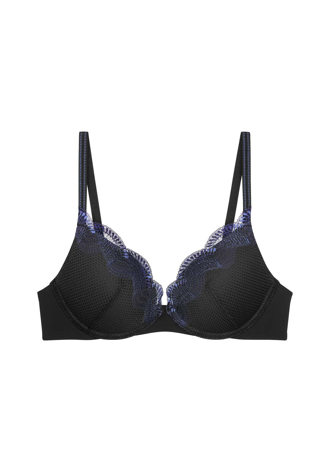 Triumph Comfort Glam Wired Push Up - Black 1 Shaws Department Stores