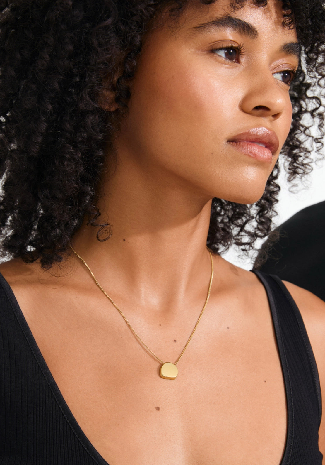 Presence Gold Plated Coin Necklace - Gold
