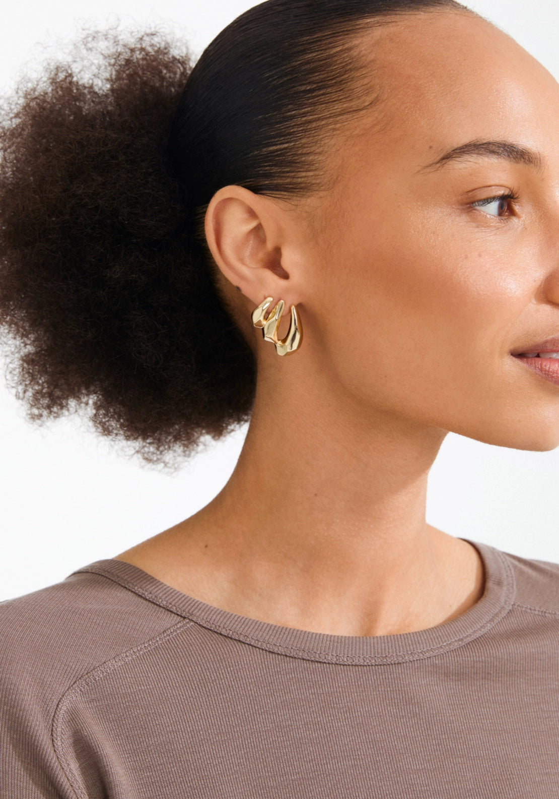 Presence Gold Plated Earrings - Gold