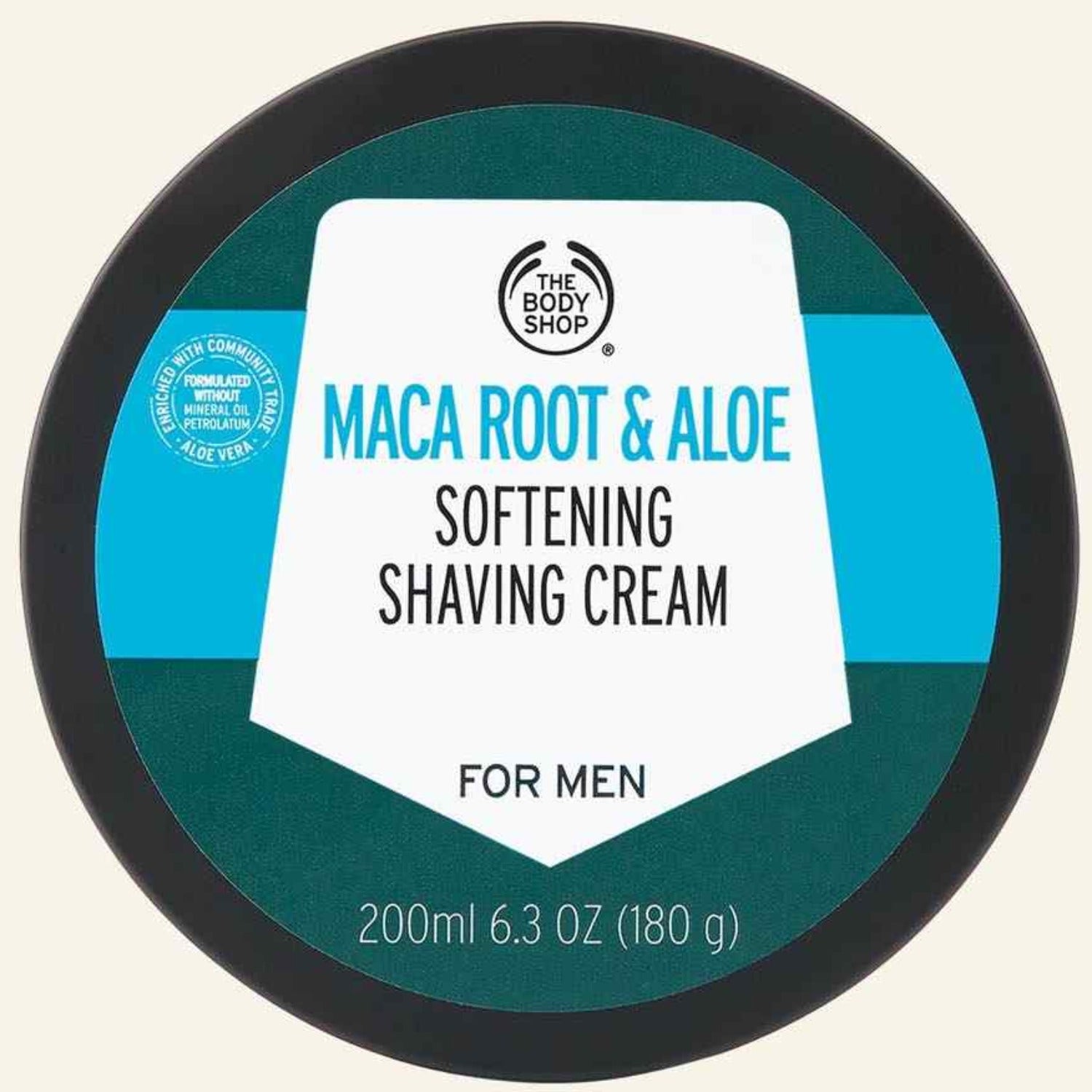 The Body Shop Maca Root &amp; Aloe Softening Shaving Cream For Men 200ml 1 Shaws Department Stores