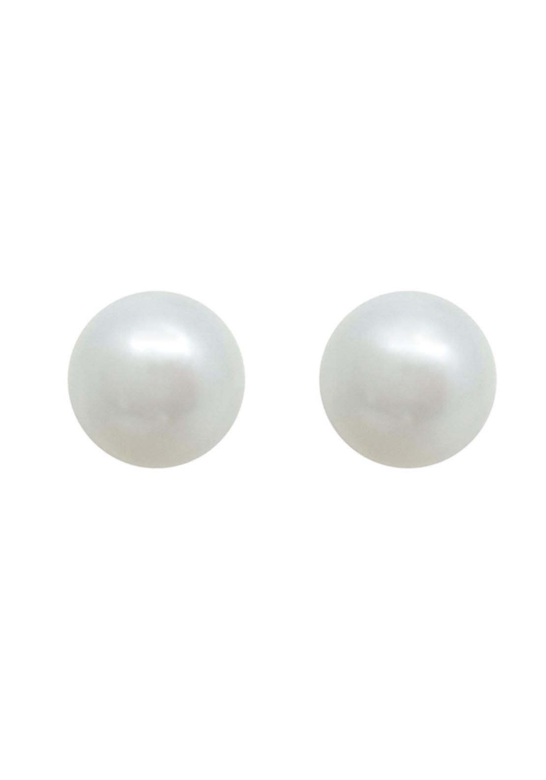 Tipperary Jewellery Pearl Earrings 8mm - Silver 1 Shaws Department Stores