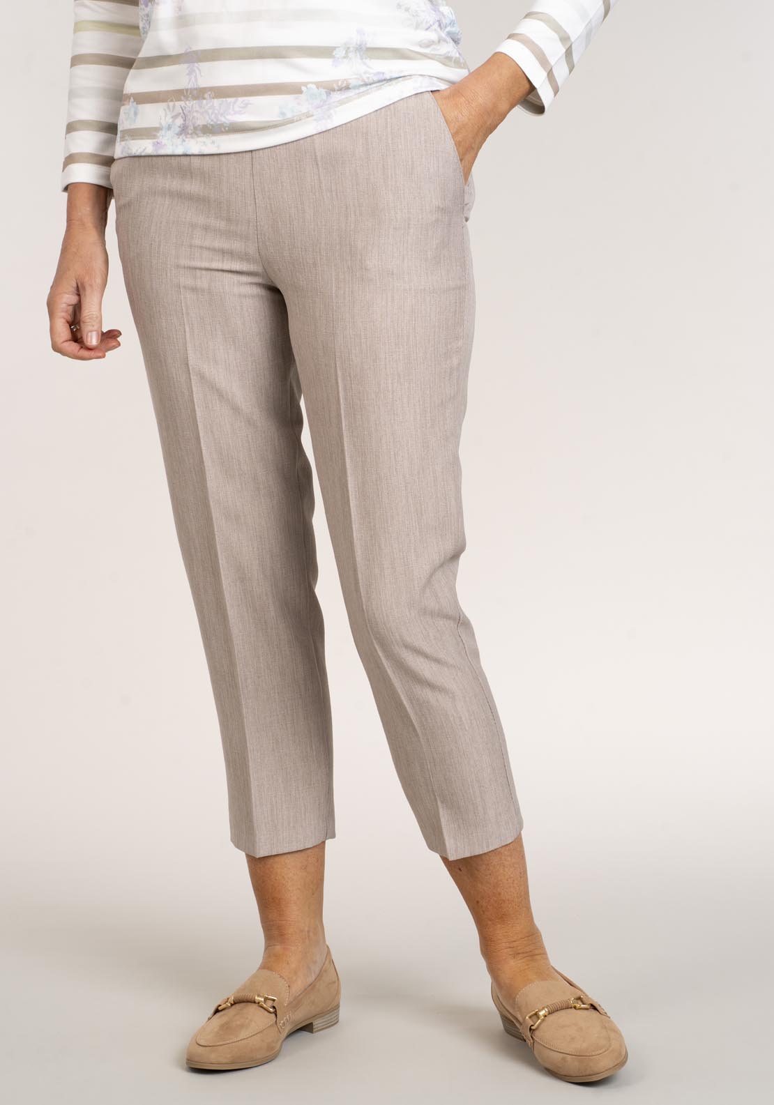 Tea Lane Pv Pant Half Elastic 25In - Grey 5 Shaws Department Stores