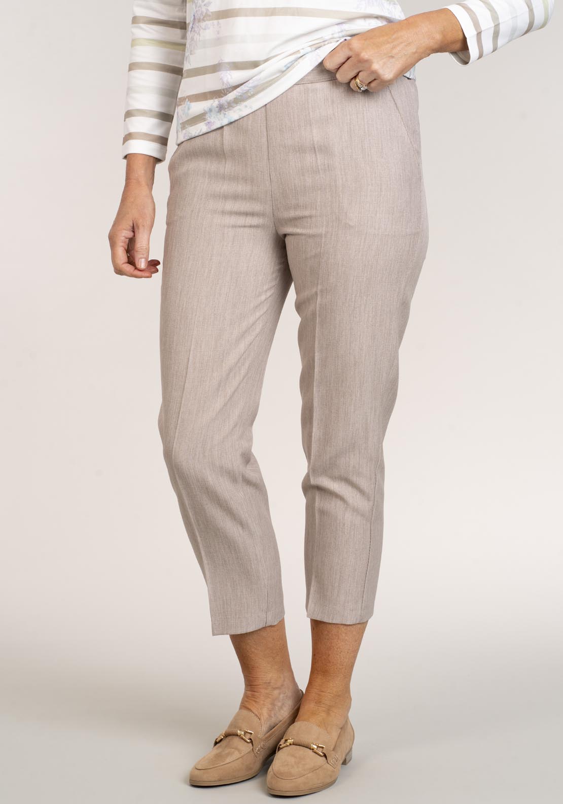 Tea Lane Pv Pant Half Elastic 25In - Grey 2 Shaws Department Stores