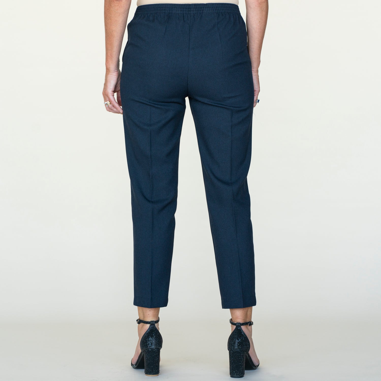Tea Lane 27 Full Back Elastic Pant - Navy 2 Shaws Department Stores