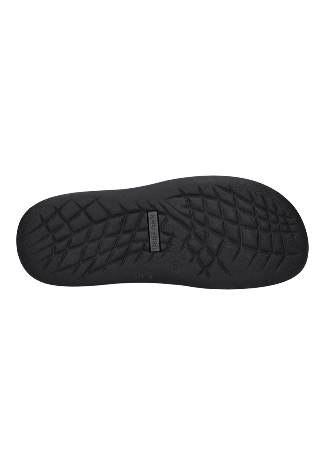 Black Leather Mule Slipper - Schwarz Cognac