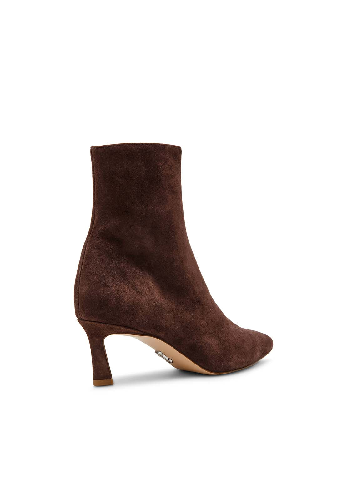 Steve Madden Thin Heel Boot - Ground Coffee Suede 2 Shaws Department Stores