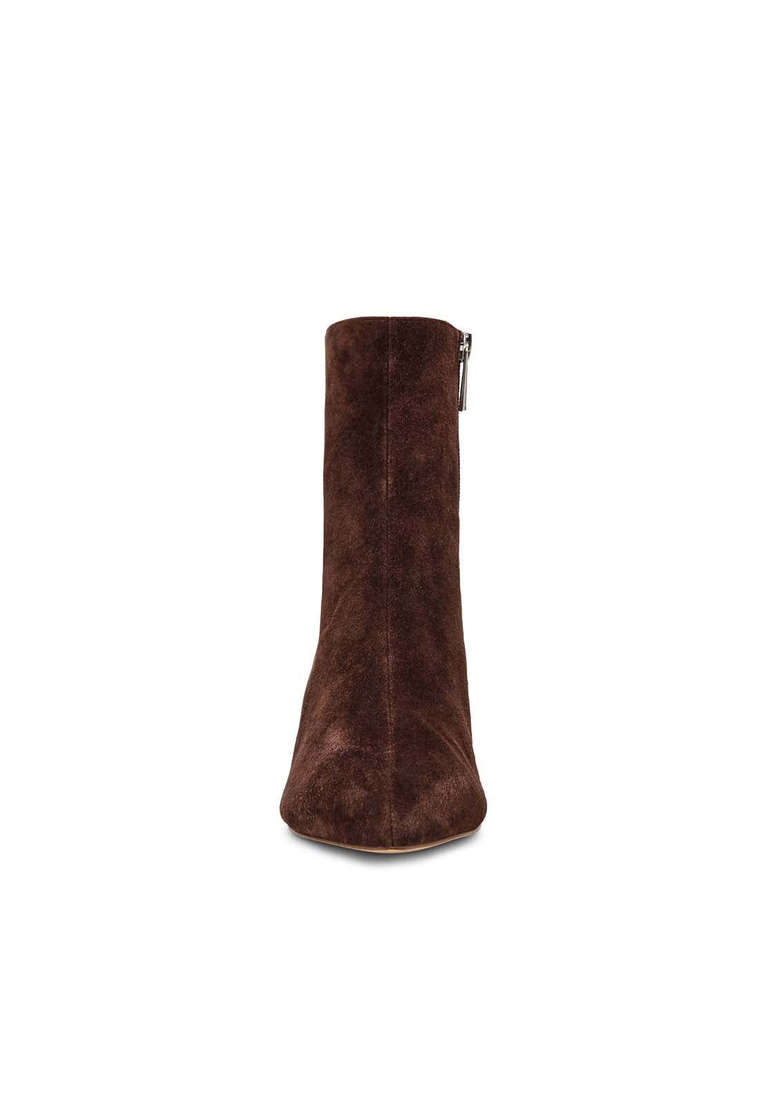 Steve Madden Thin Heel Boot - Ground Coffee Suede 4 Shaws Department Stores
