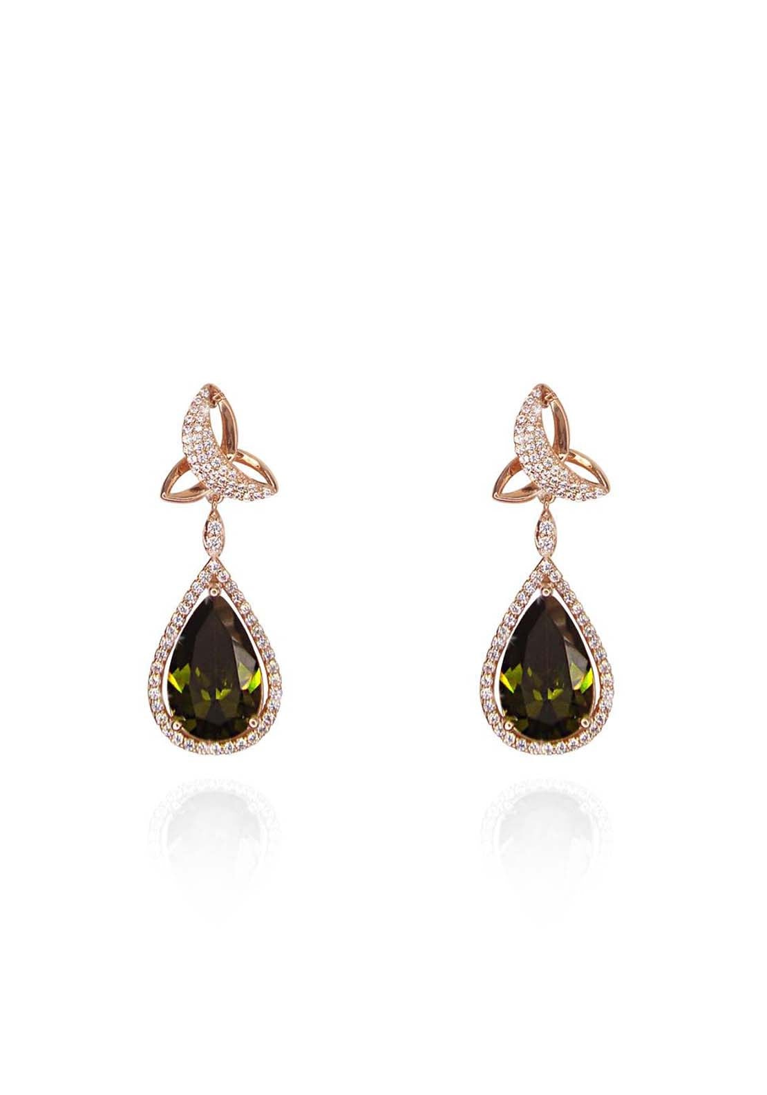 Tipperary Jewellery Trinity Knot Earring - Rose Gold 1 Shaws Department Stores
