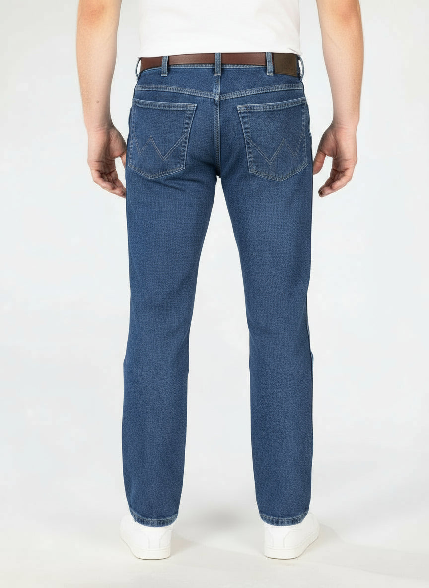Wrangler Regular Fit Standard Denim Jean - Darkstone 2 Shaws Department Stores