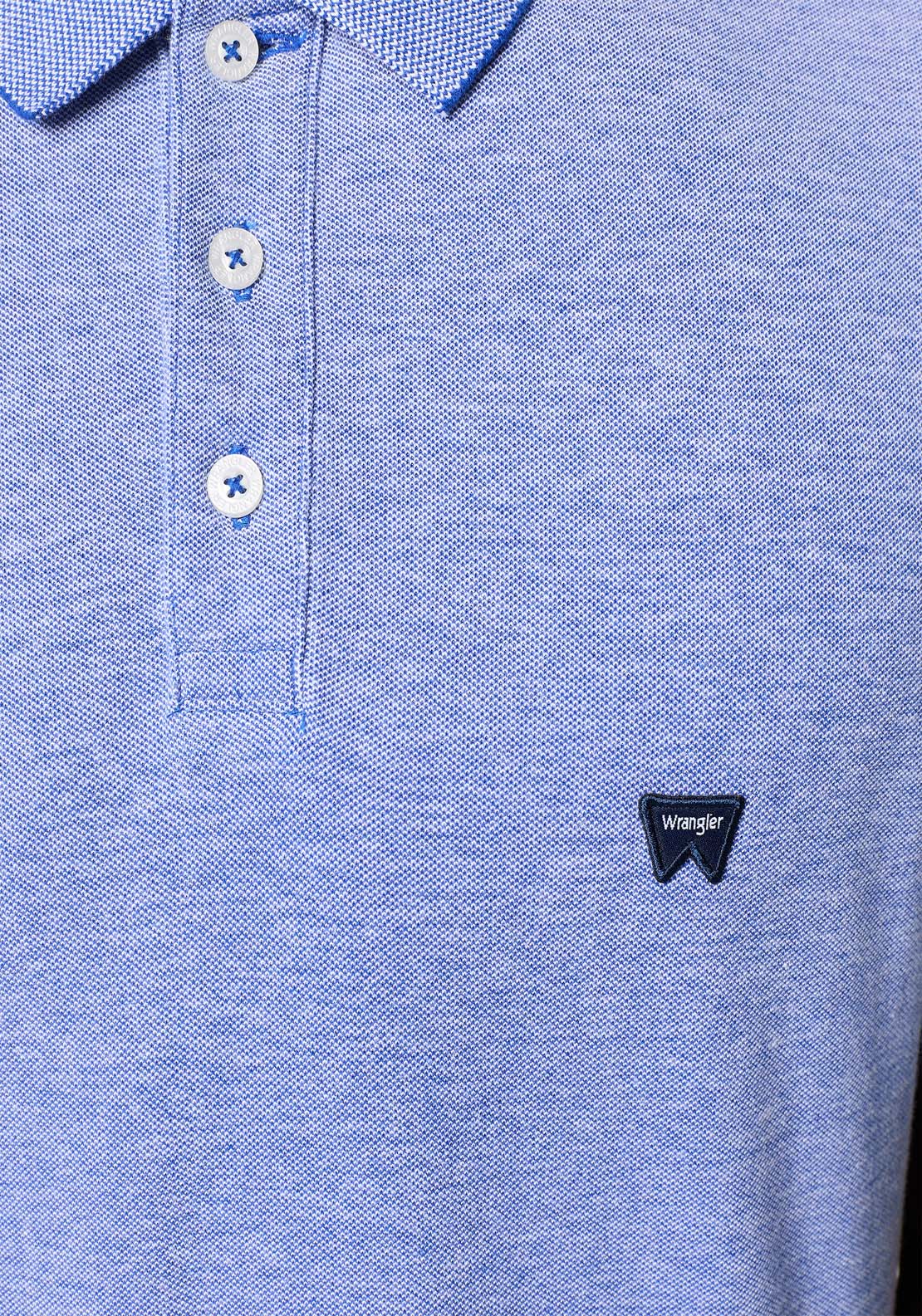 Wrangler Short Sleeve Refined Polo - Blue 4 Shaws Department Stores