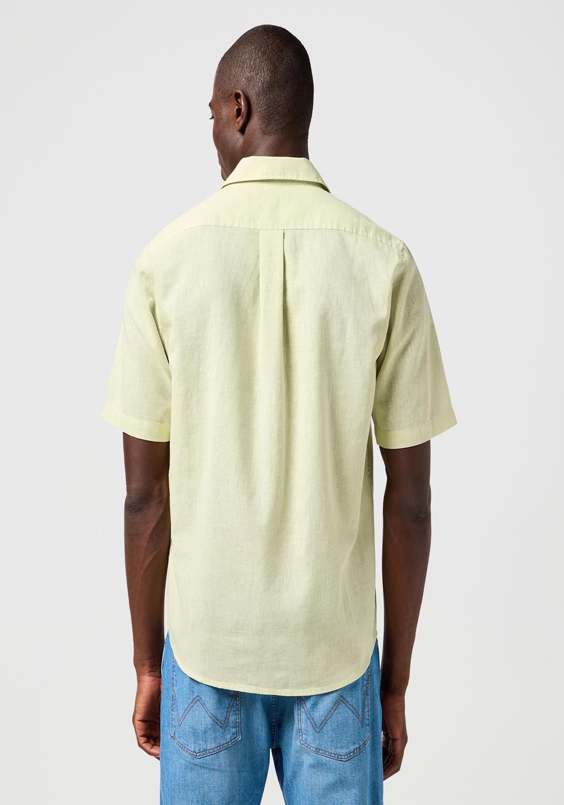 Wrangler Short Sleeve One Pocket Shirt - Seafoam Green 2 Shaws Department Stores