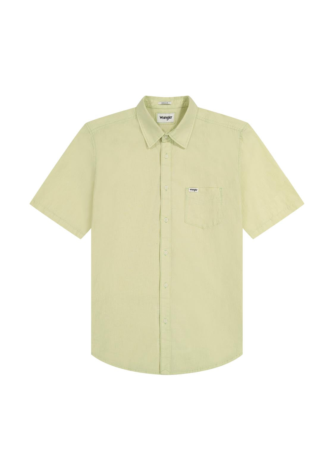 Wrangler Short Sleeve One Pocket Shirt - Seafoam Green 7 Shaws Department Stores