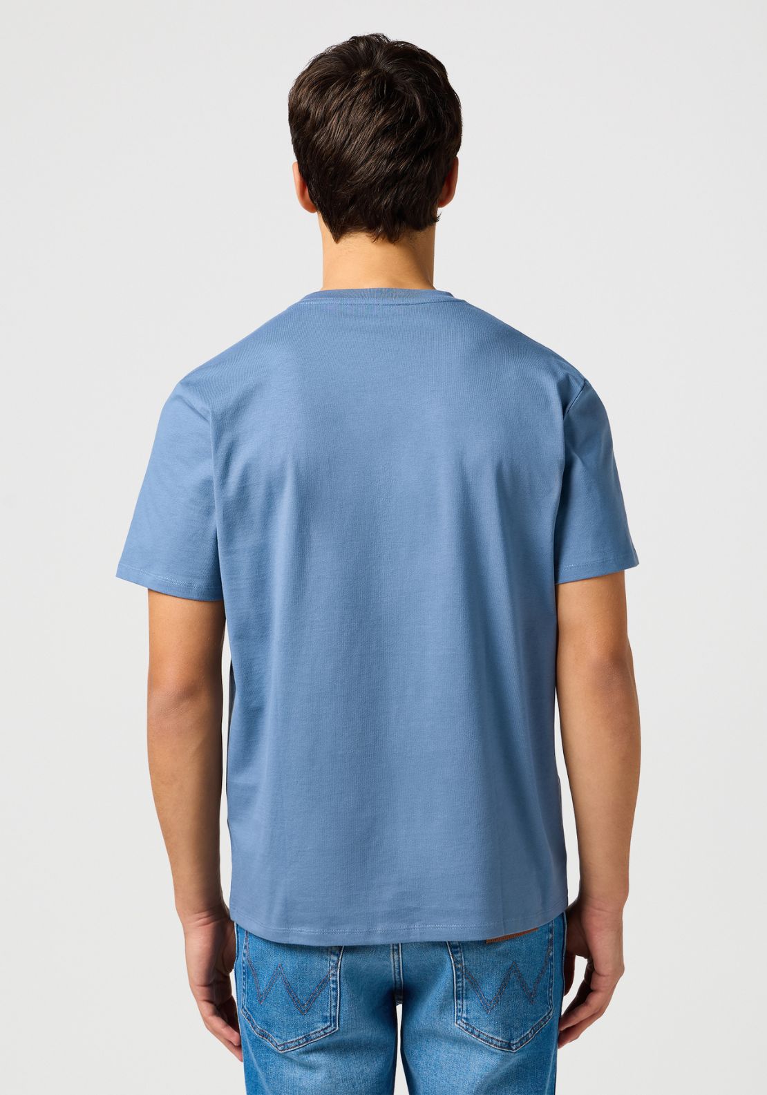 Wrangler Sign Off Tee - Blue 2 Shaws Department Stores