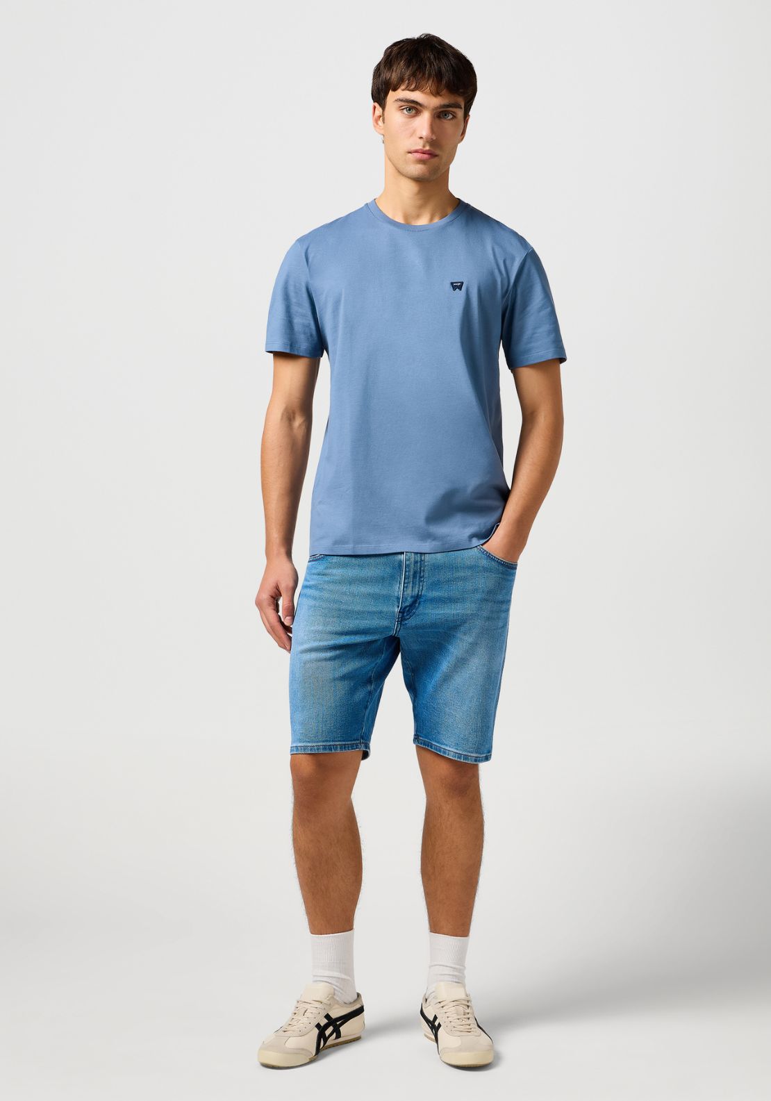 Wrangler Sign Off Tee - Blue 5 Shaws Department Stores