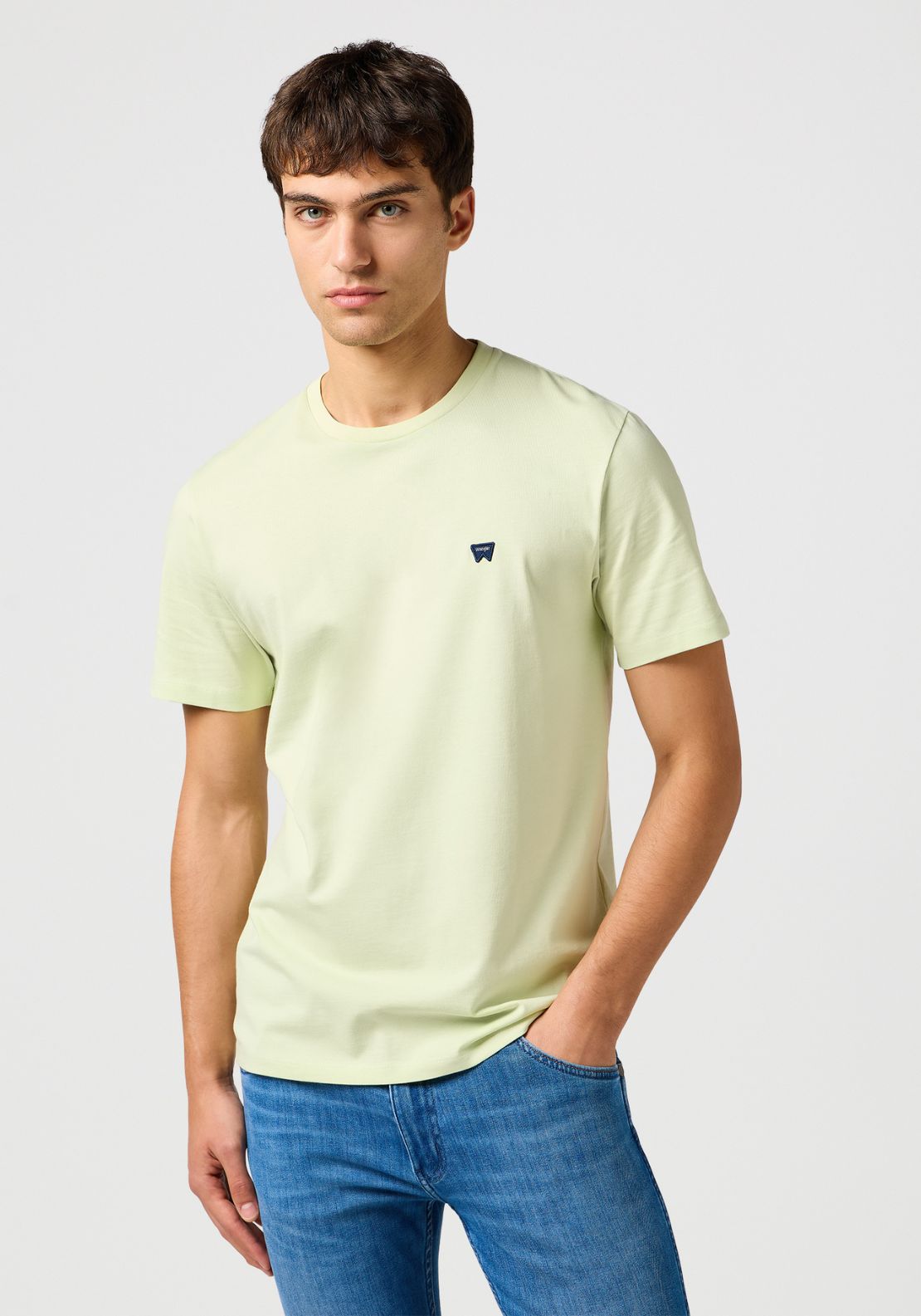 Wrangler Sign Off Tee - Seafoam Green 1 Shaws Department Stores