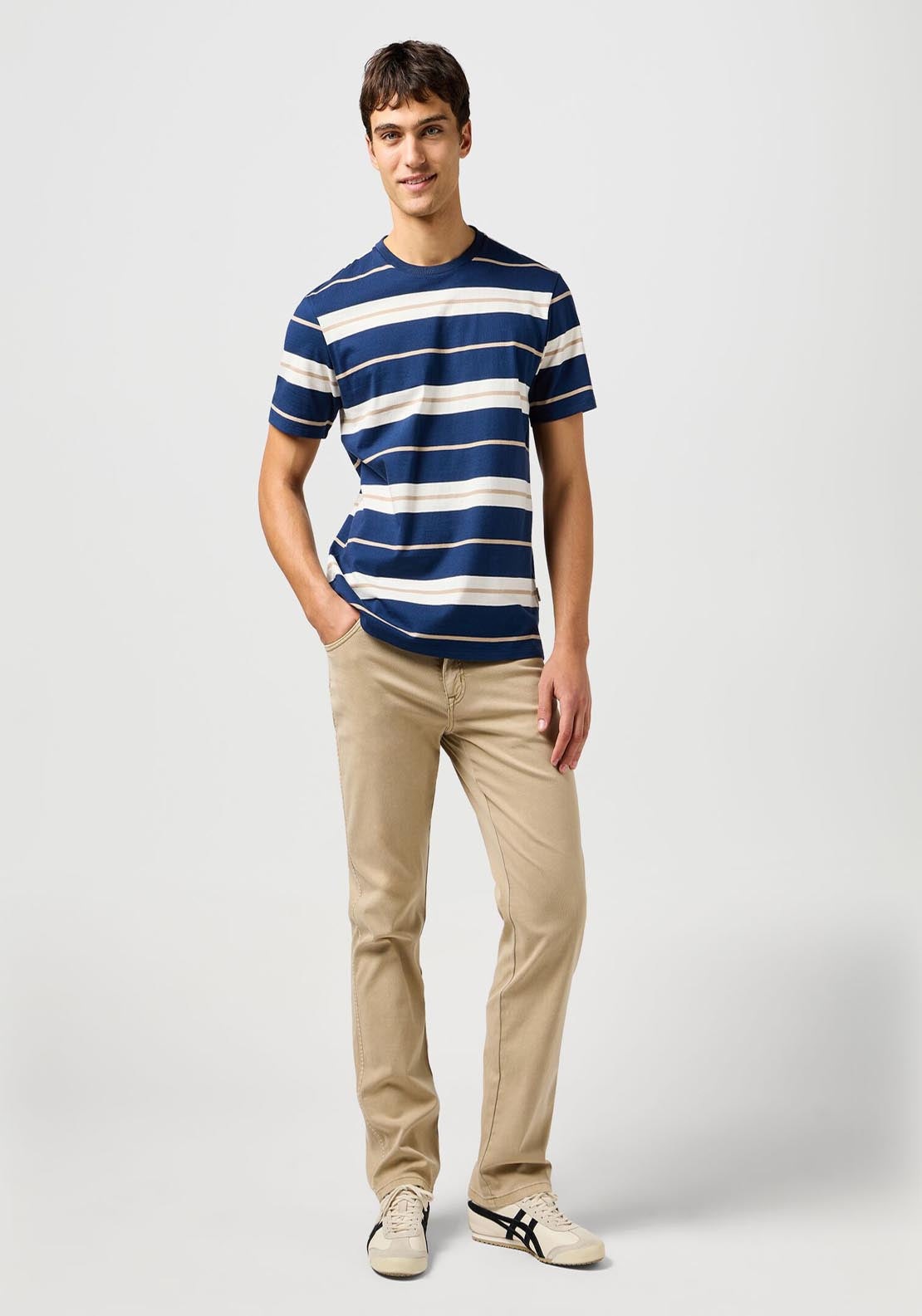 Wrangler Stripe T Shirt - Black 5 Shaws Department Stores