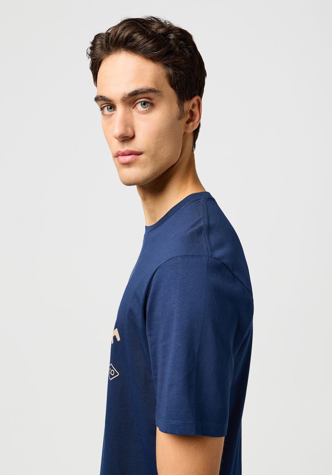 Wrangler Amaerican T Shirt - Navy 3 Shaws Department Stores