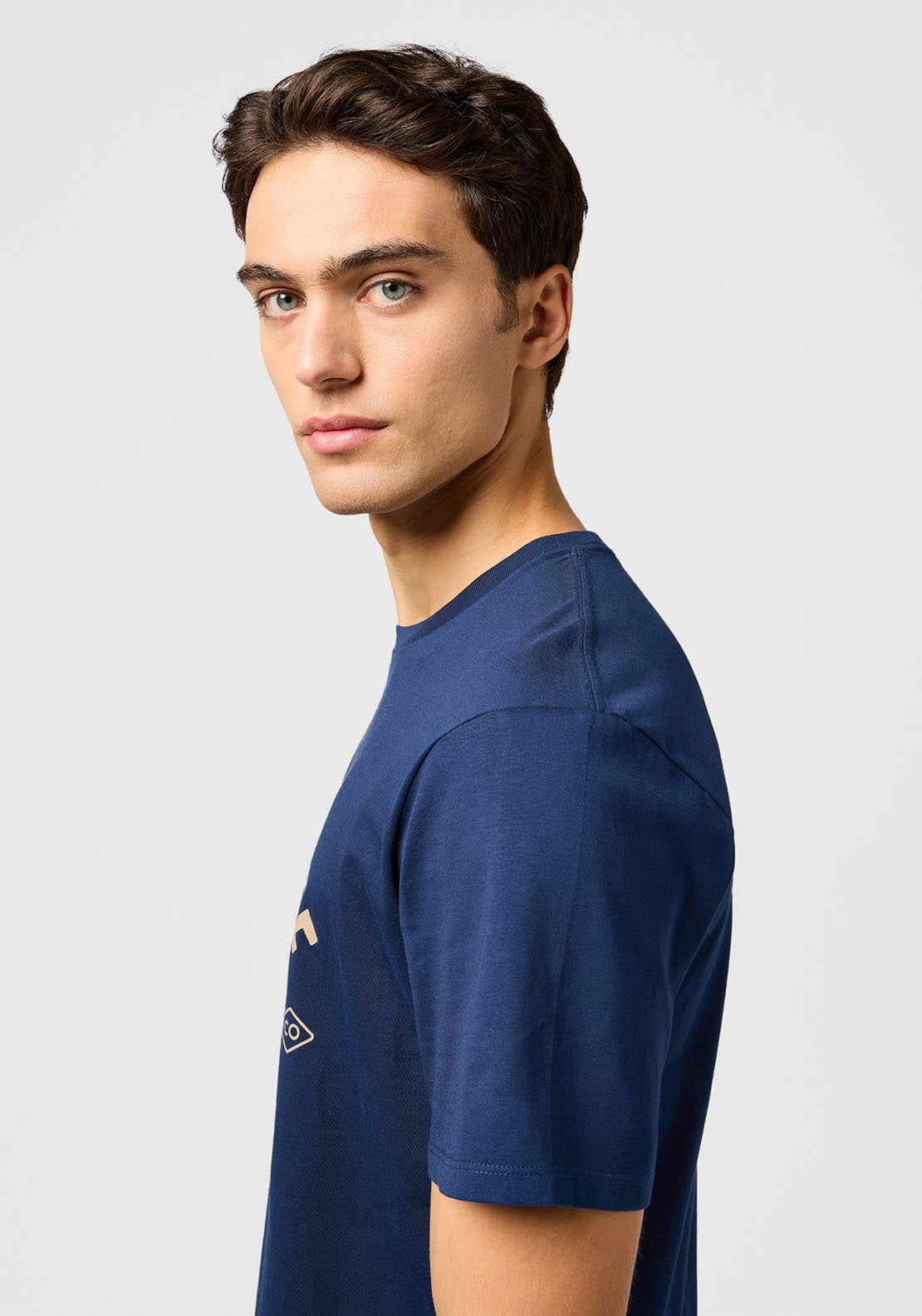 Wrangler Amaerican T Shirt - Navy 3 Shaws Department Stores