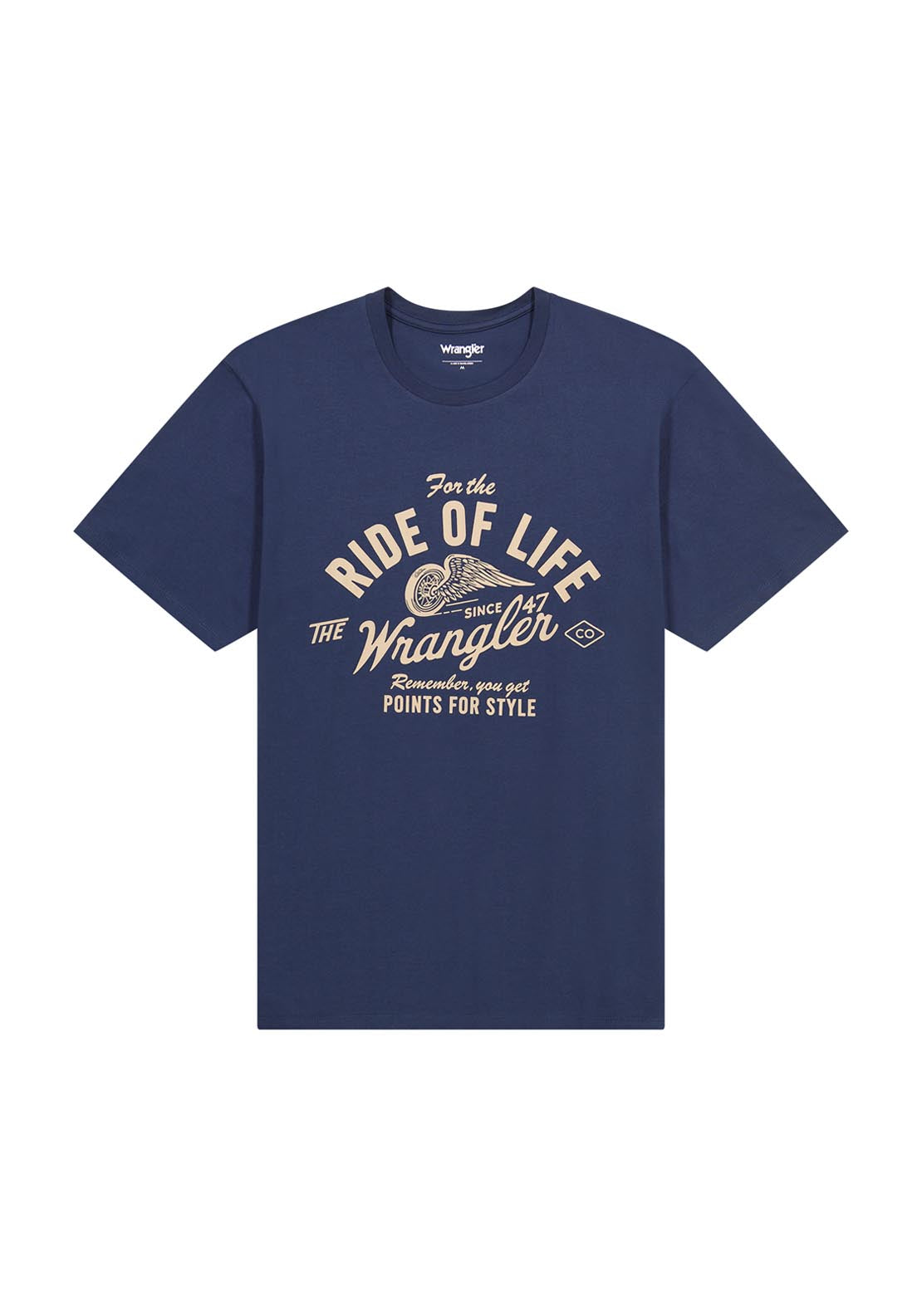 Wrangler Amaerican T Shirt - Navy 6 Shaws Department Stores