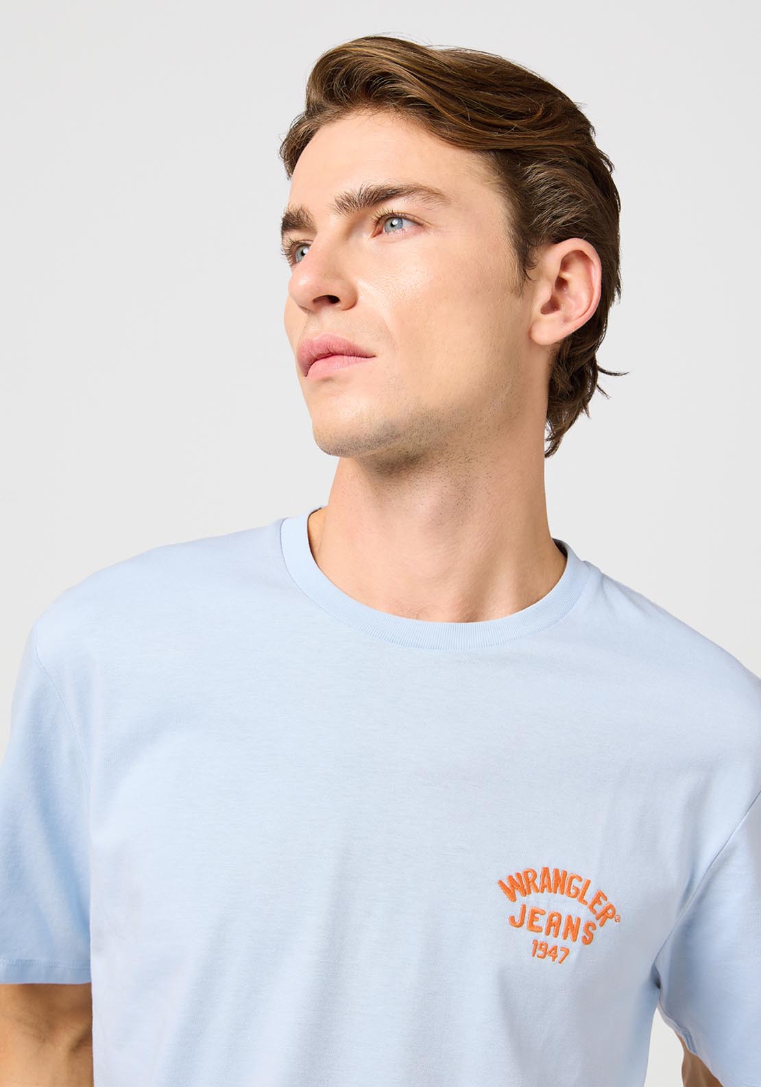 Wrangler Small Logo Tee - Nigaria Mist 4 Shaws Department Stores