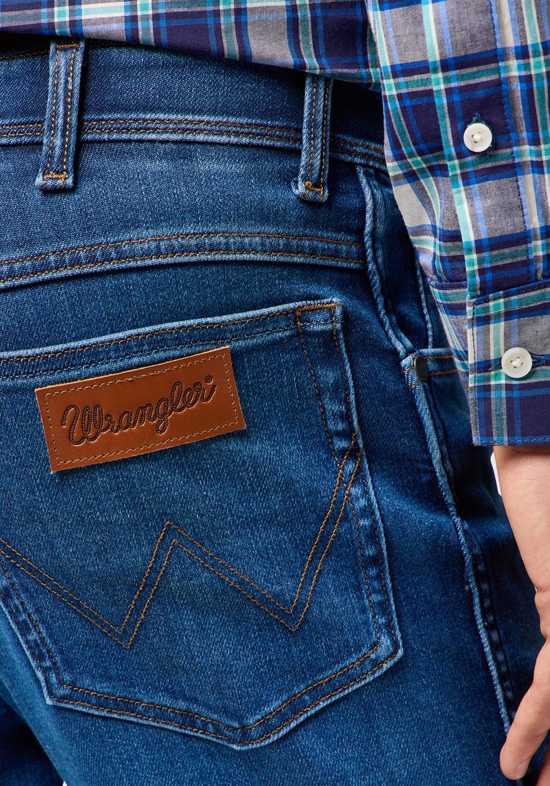 Wrangler Texas Denim Jean - Verdant Tone 4 Shaws Department Stores
