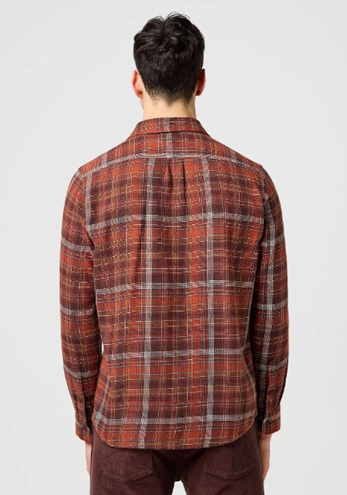 Flannel Check Shirt - Fired Brick