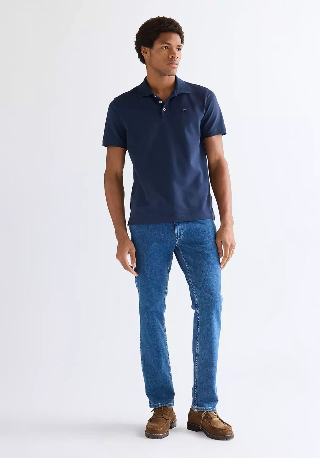 Short Sleeve Polo Shirt - Navy