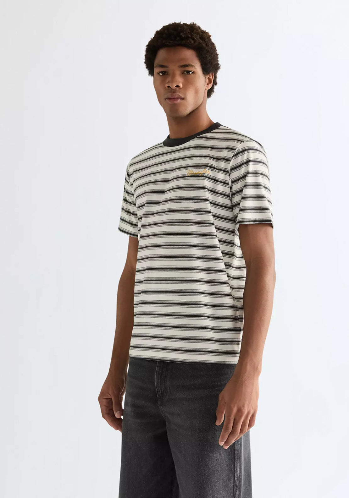 Regular Stripe T-Shirt - Warm White
