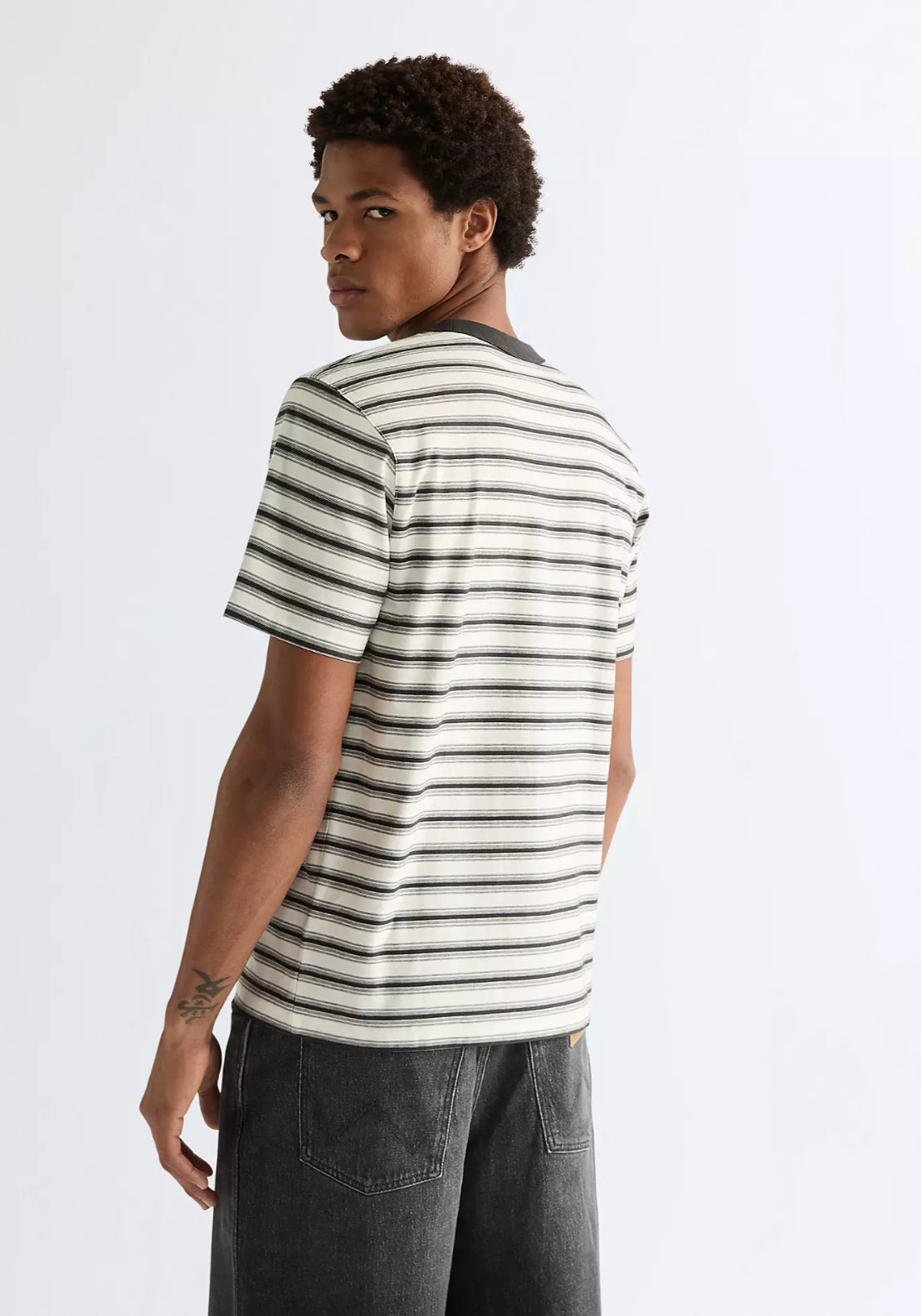 Regular Stripe T-Shirt - Warm White
