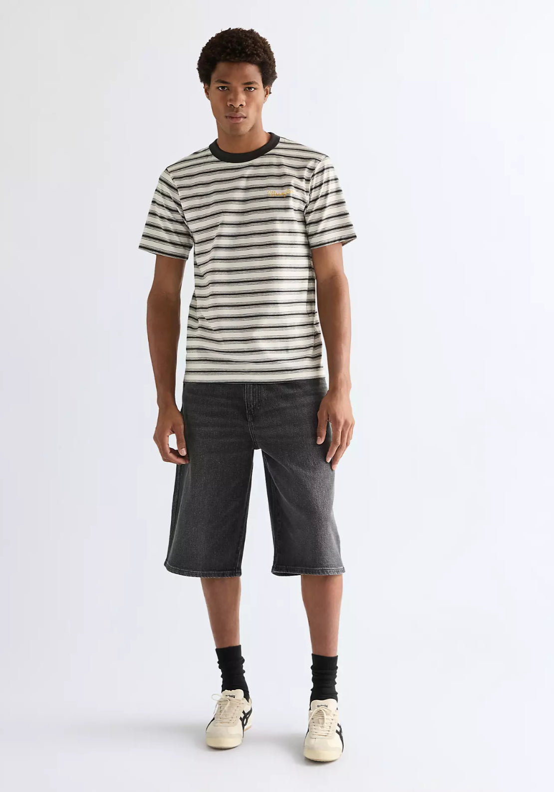 Regular Stripe T-Shirt - Warm White