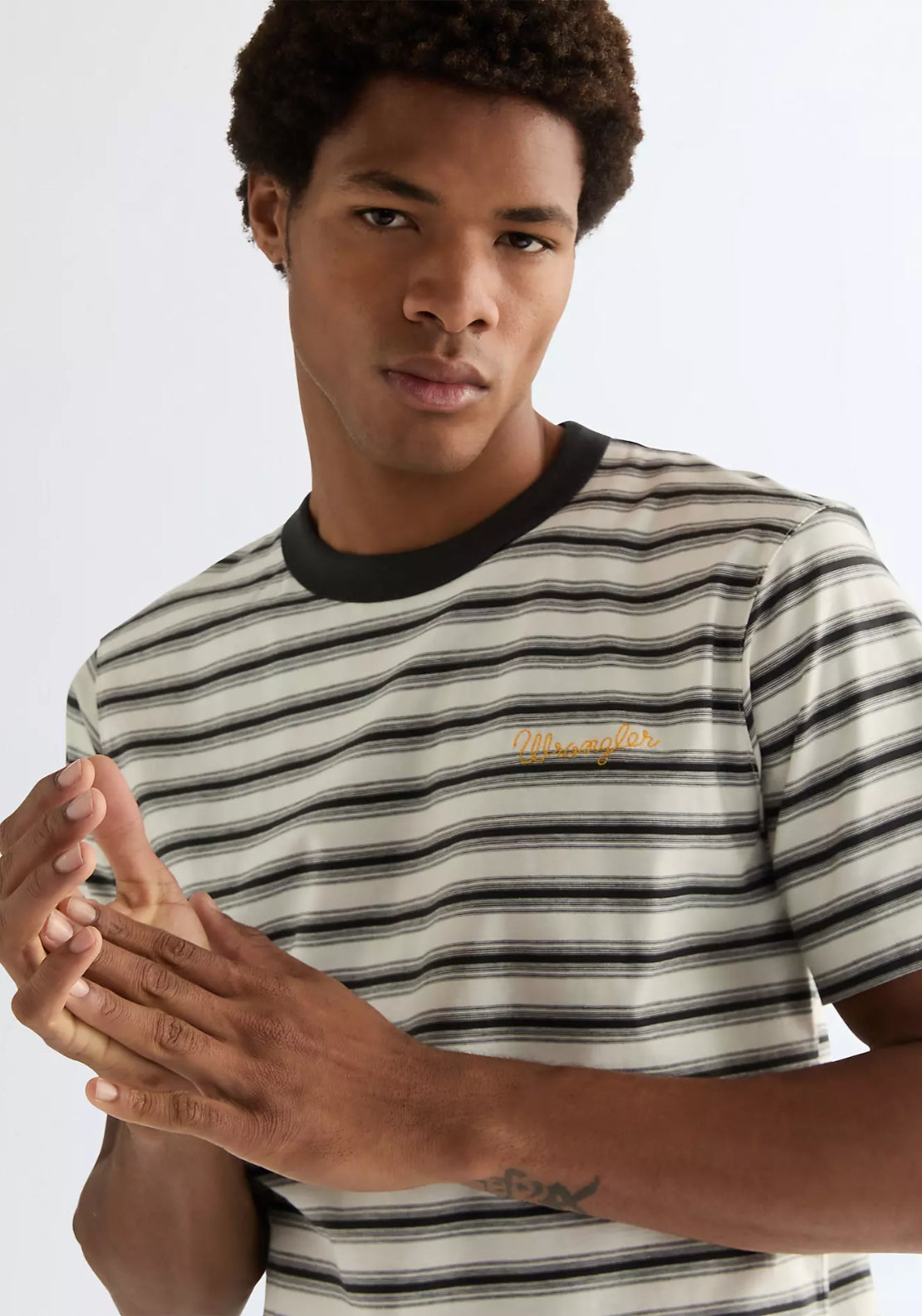 Regular Stripe T-Shirt - Warm White