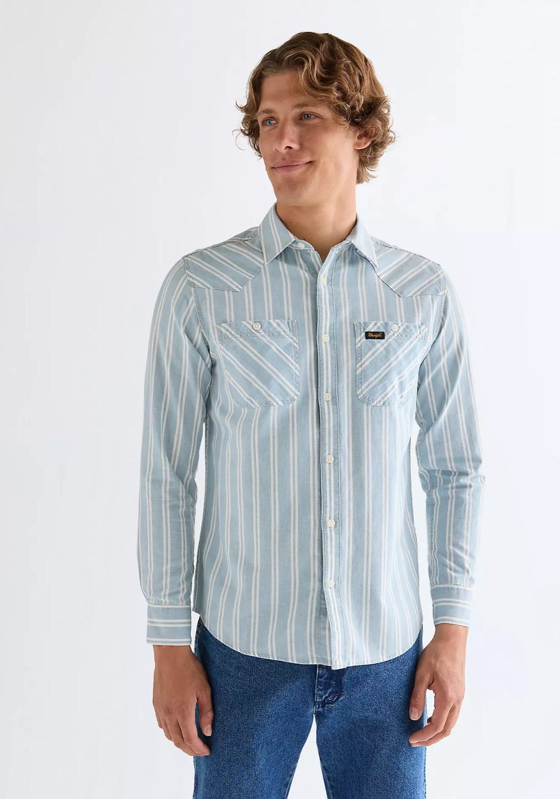 Chambray Shirt - Light Stripe