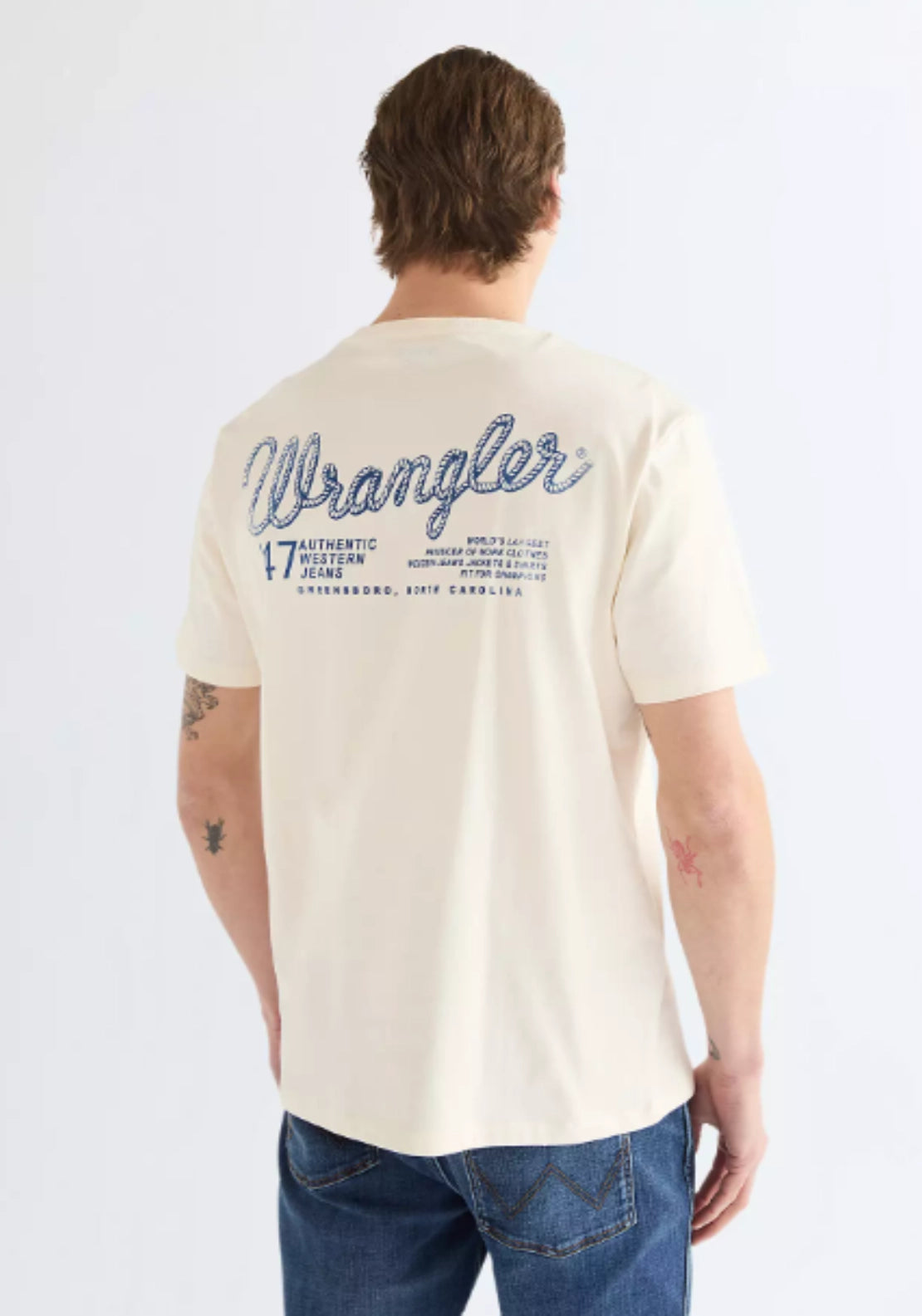Wrangler Graphic Tee - Egret 2 Shaws Department Stores