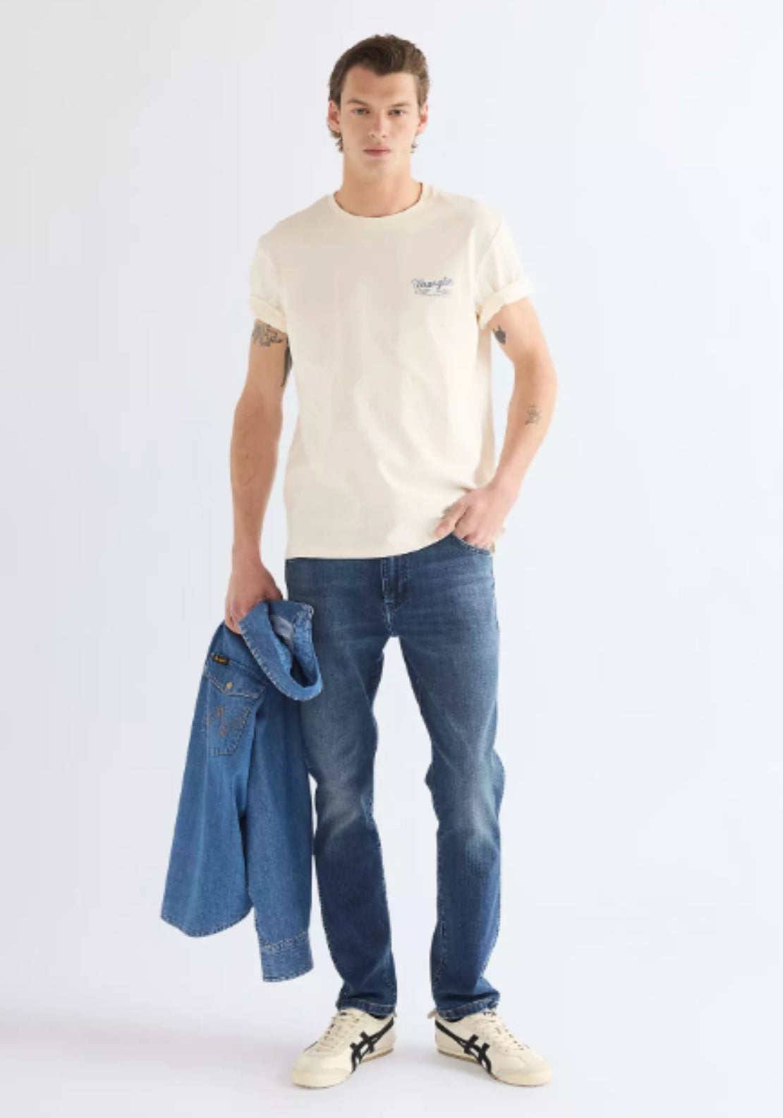 Wrangler Graphic Tee - Egret 5 Shaws Department Stores