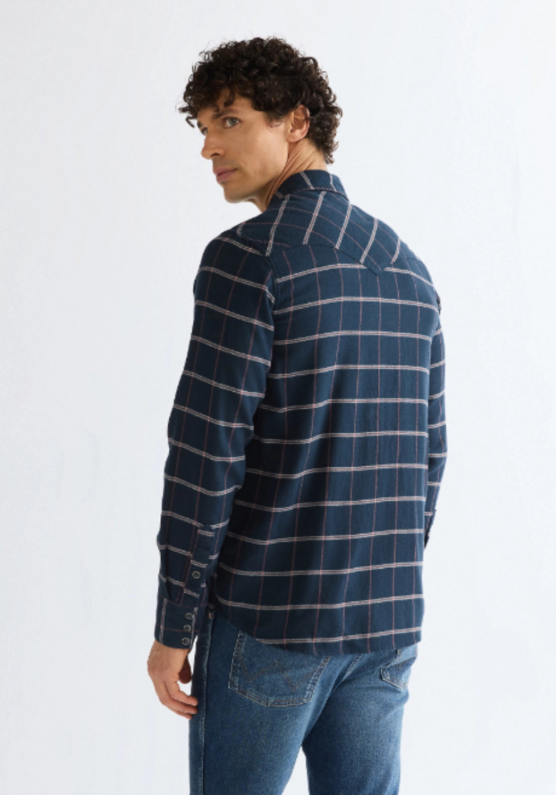 Western Shirt - Sapphire Rose