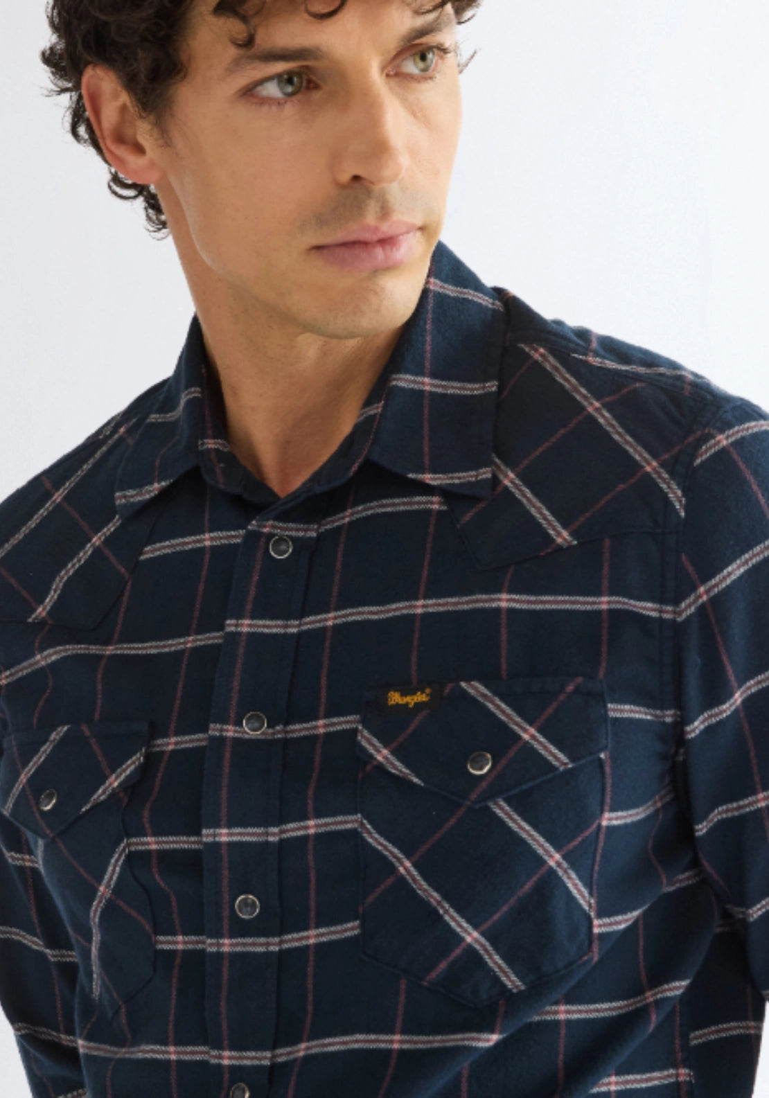 Western Shirt - Sapphire Rose