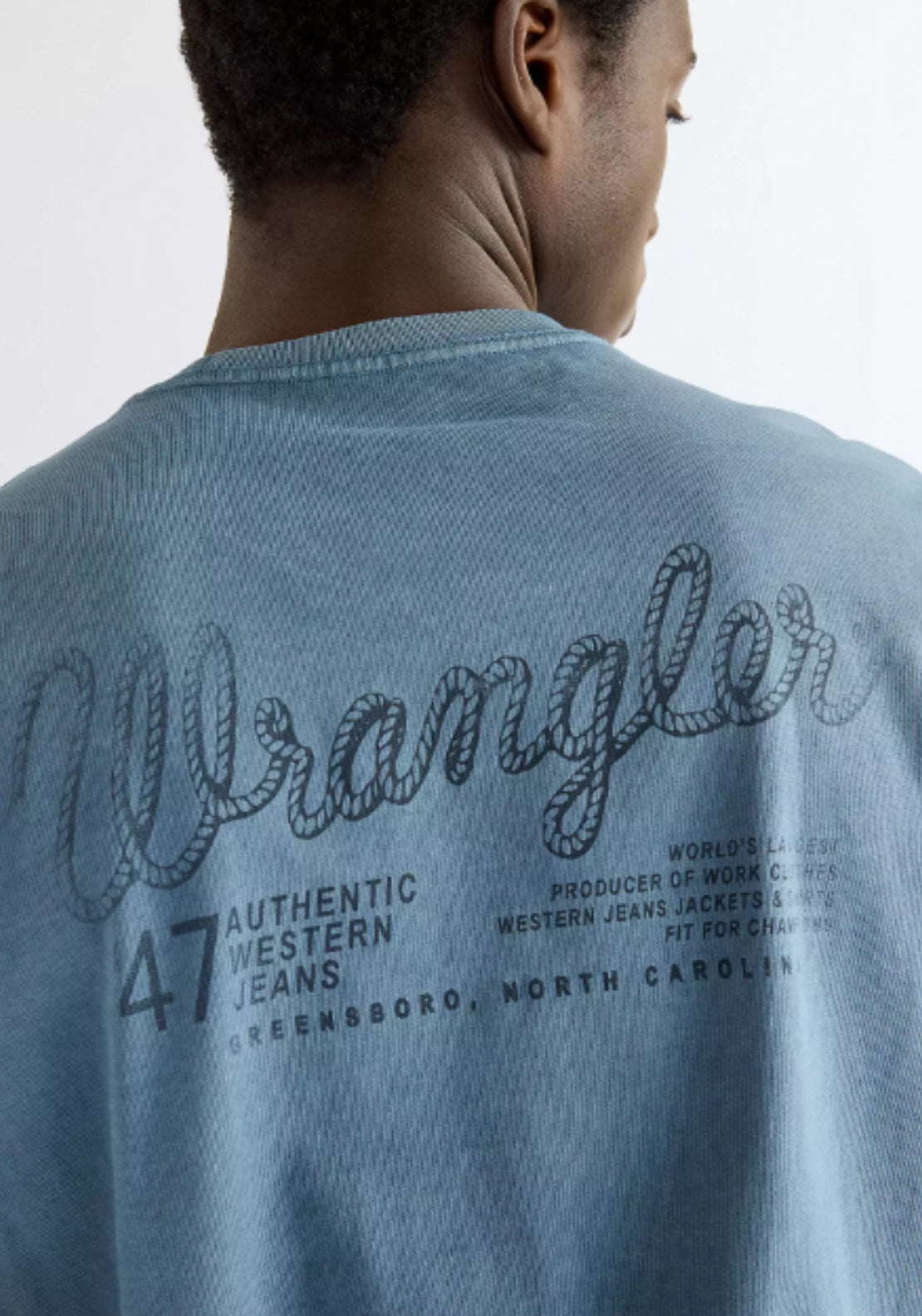 Wrangler Graphic Tee - Blue 4 Shaws Department Stores