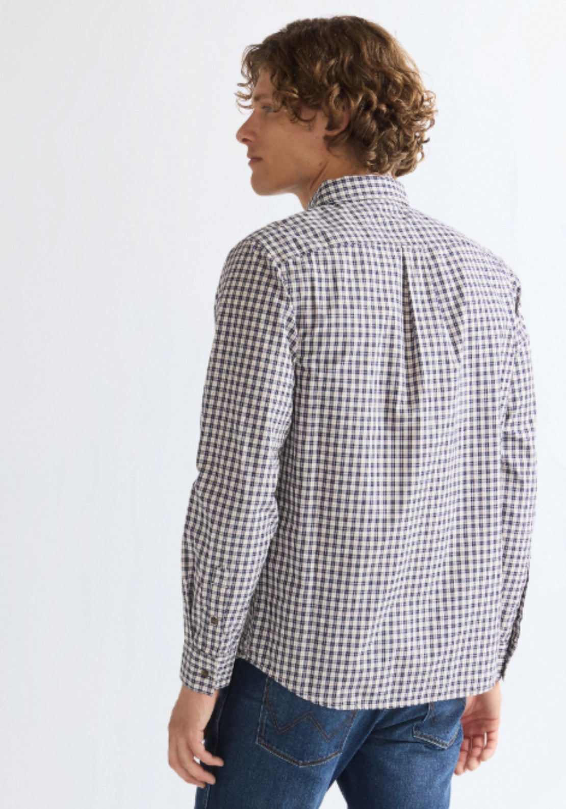 1 Pocket Check Shirt - Rose Brown