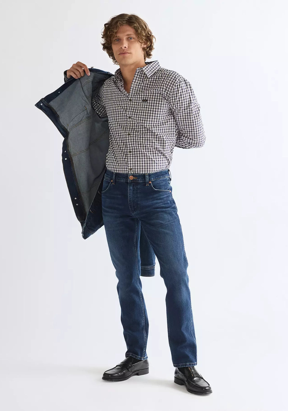 1 Pocket Check Shirt - Rose Brown