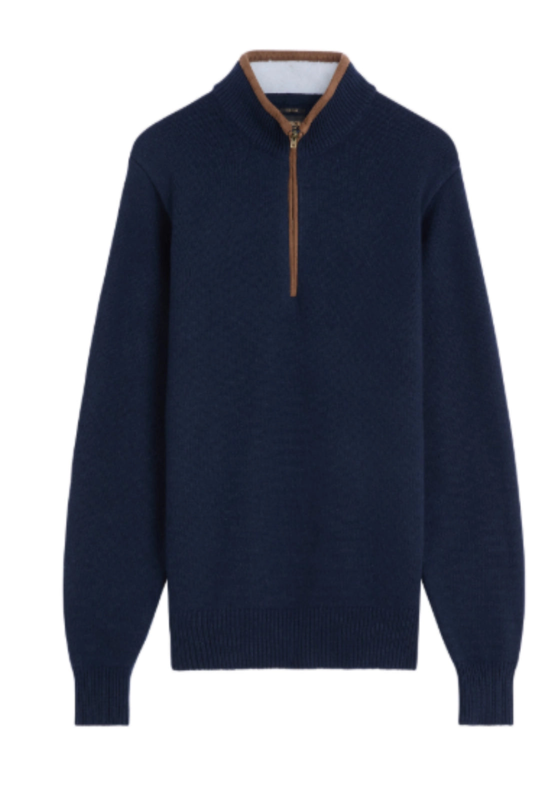 1/4 Zip Knitwear - Dark Sapphire