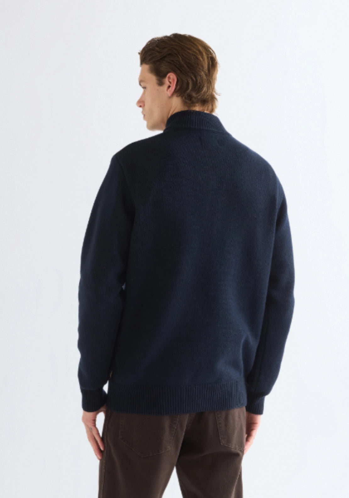 1/4 Zip Knitwear - Dark Sapphire