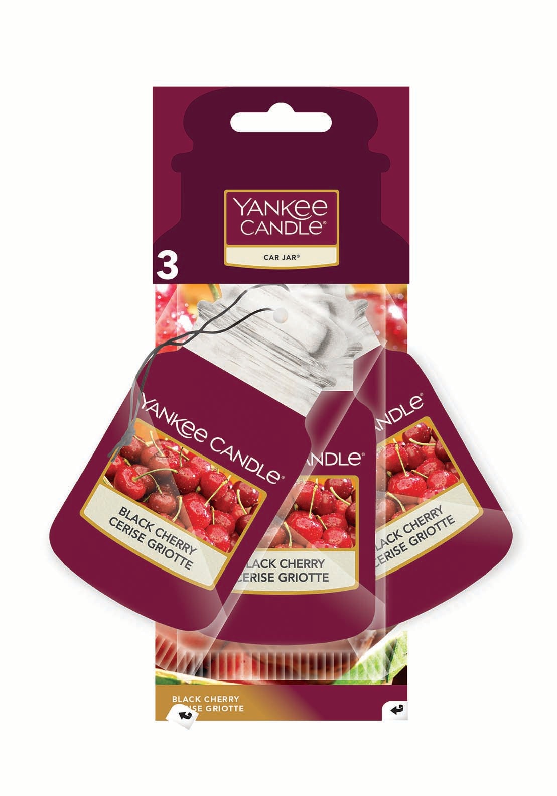 Yankee Candle Car Freshener Set of 3 - Black 1 Shaws Department Stores