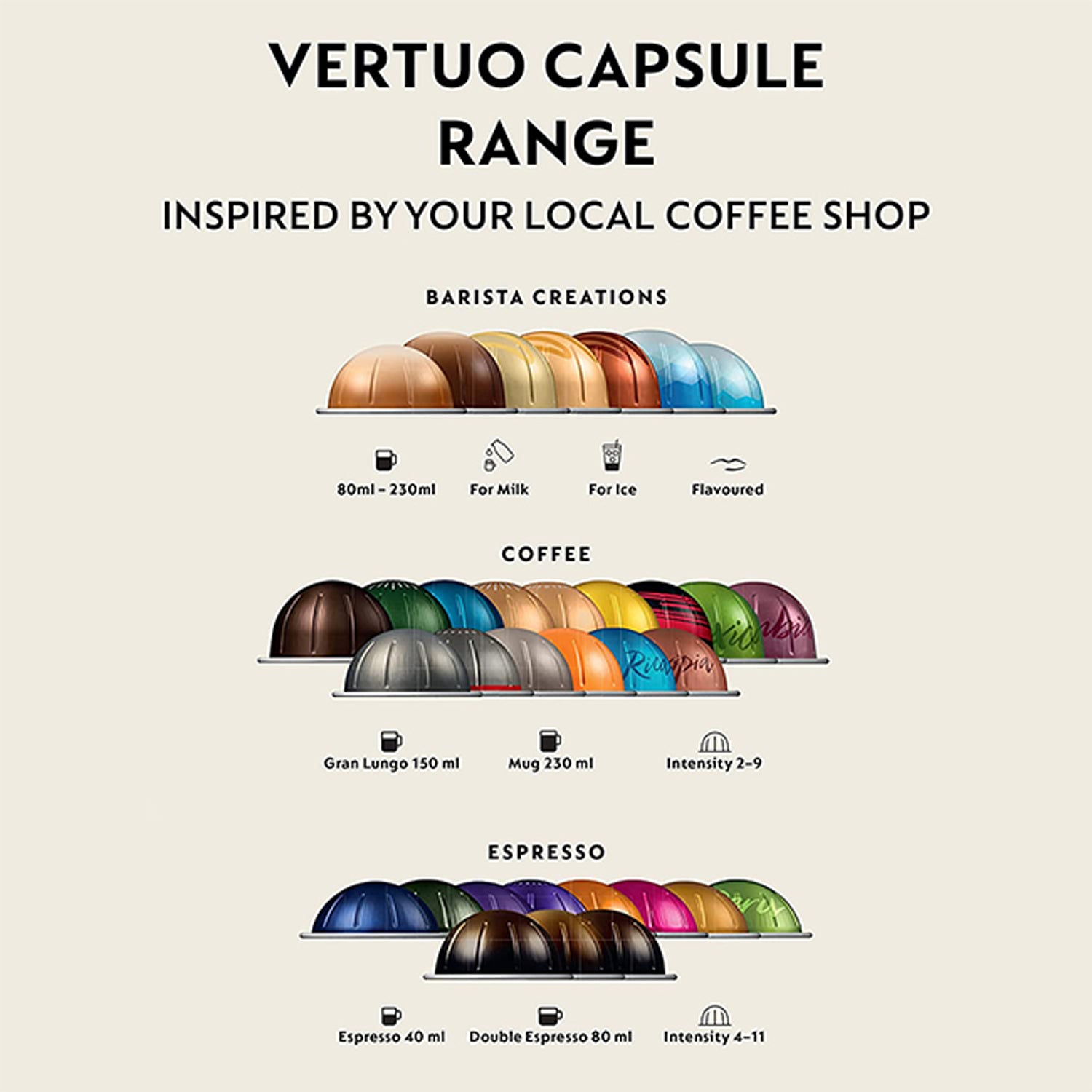 Nespresso Vertuo POP - Liquorice - Black 6 Shaws Department Stores