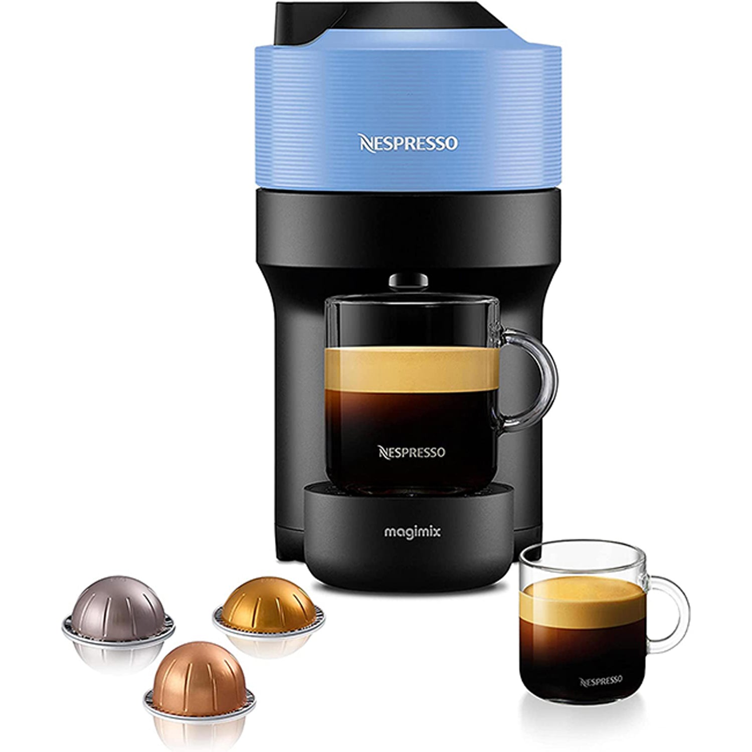 Nespresso Vertuo POP Coffee Machine - Pacific Blue 12 Shaws Department Stores