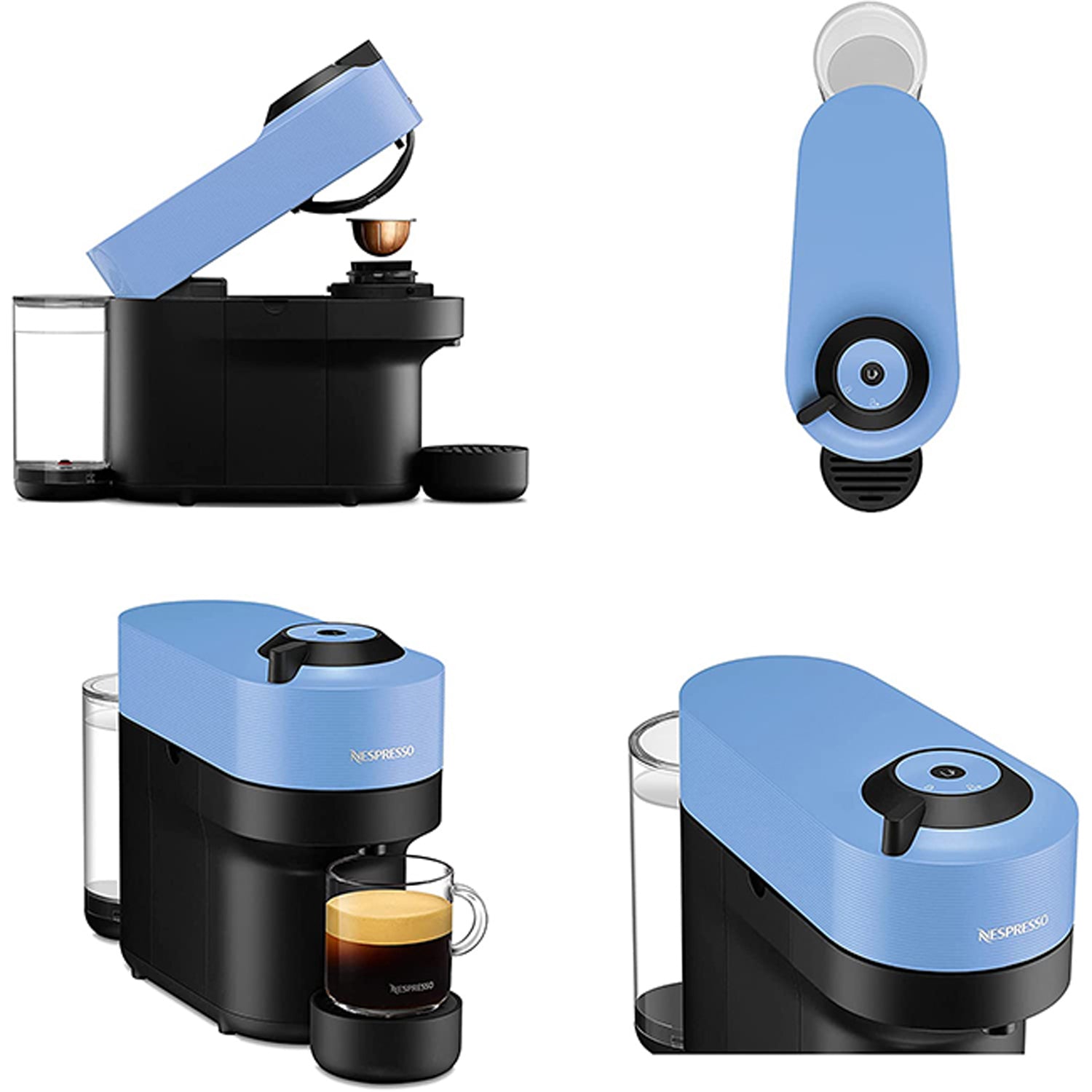 Nespresso Vertuo POP Coffee Machine - Pacific Blue 2 Shaws Department Stores