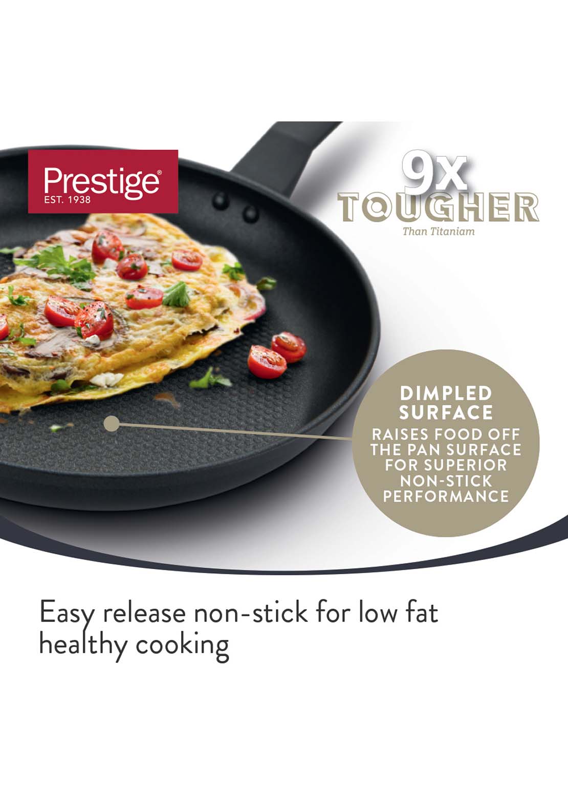Meyers Prestige 9 x Tougher Aluminium Frypan 21cm 4 Shaws Department Stores