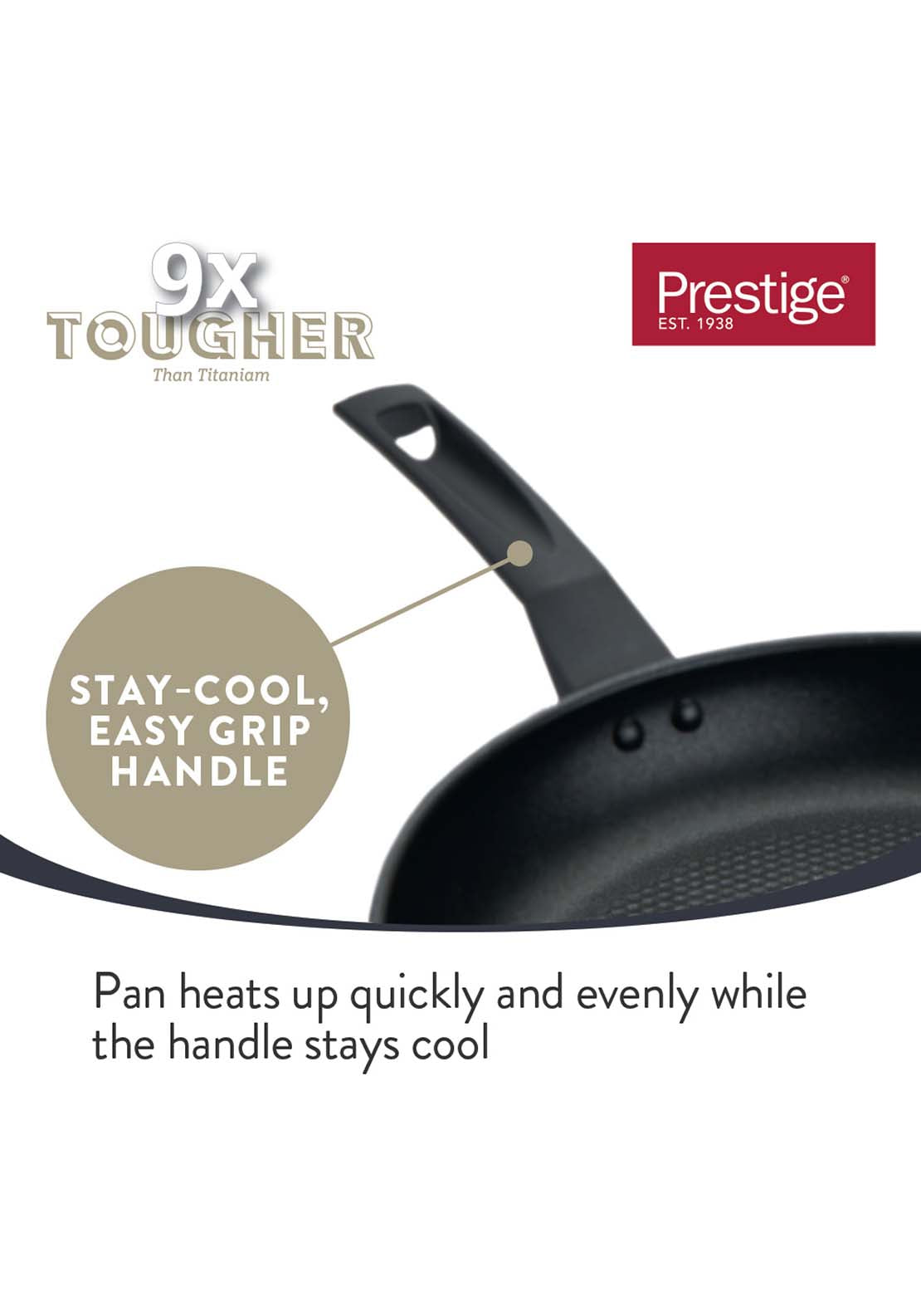 Meyers Prestige 9 x Tougher Aluminium Frypan 21cm 7 Shaws Department Stores