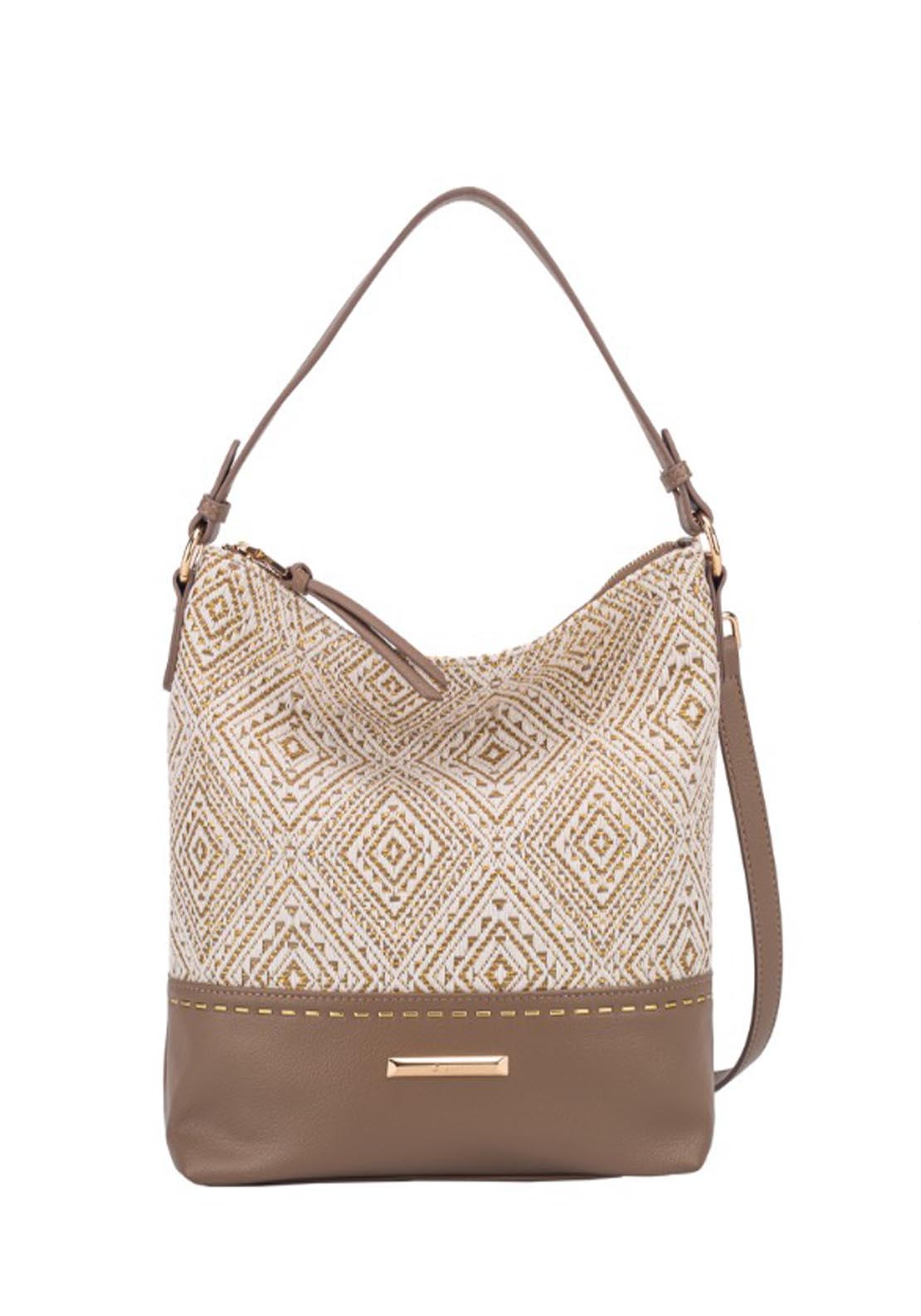 Gionni Atlantis Slouchy Sholder Bag - Taupe 1 Shaws Department Stores