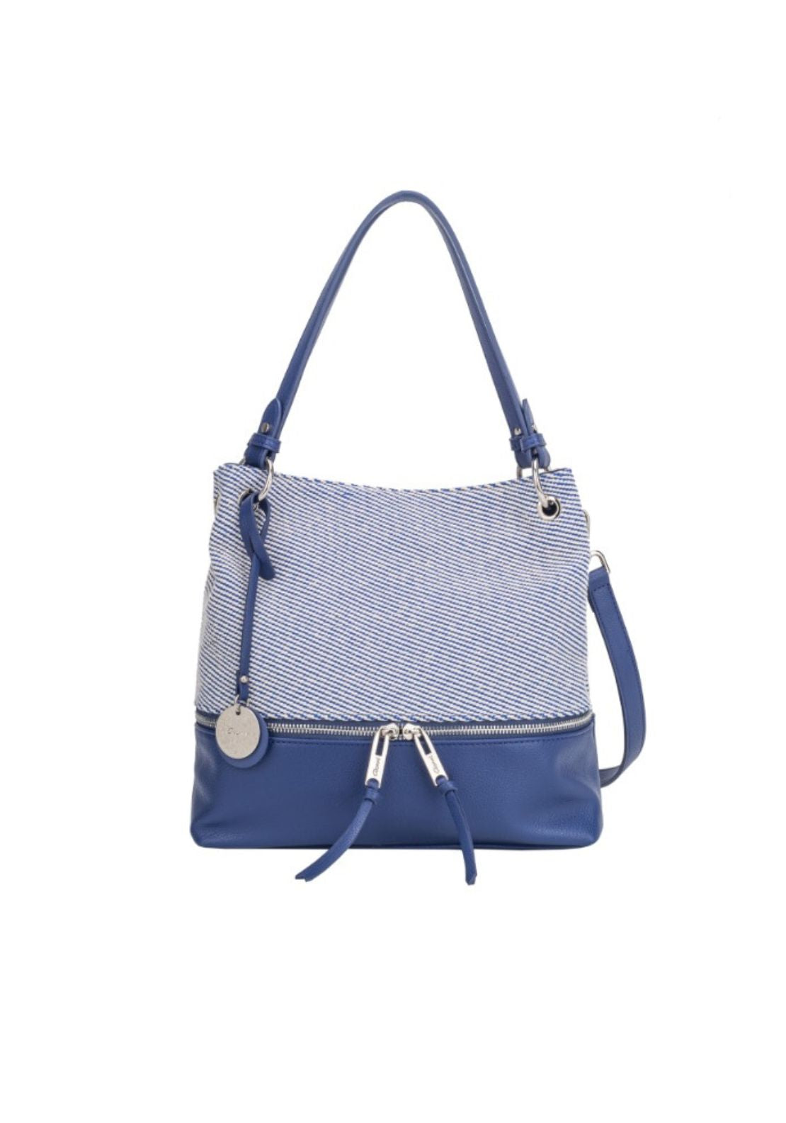Gionni Marina Weave Body Sholder Bag - Blue 1 Shaws Department Stores