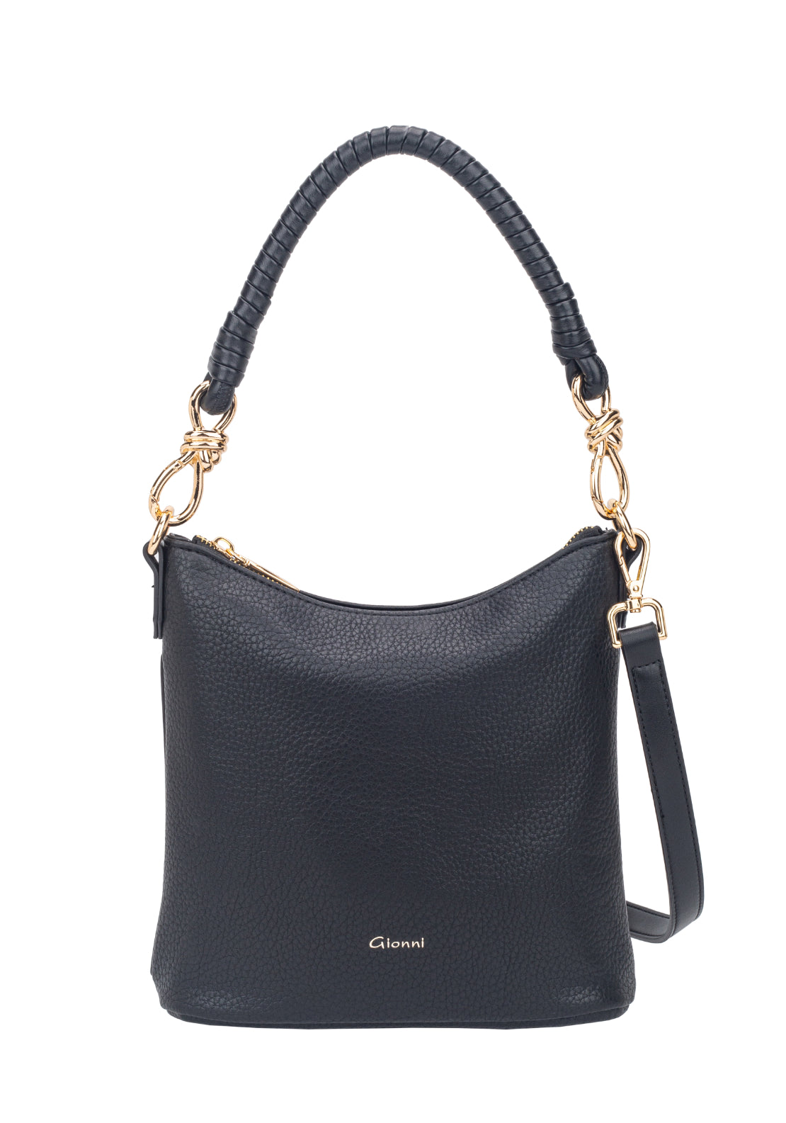 Gionni Topaz Crossbody Bag - Black 1 Shaws Department Stores
